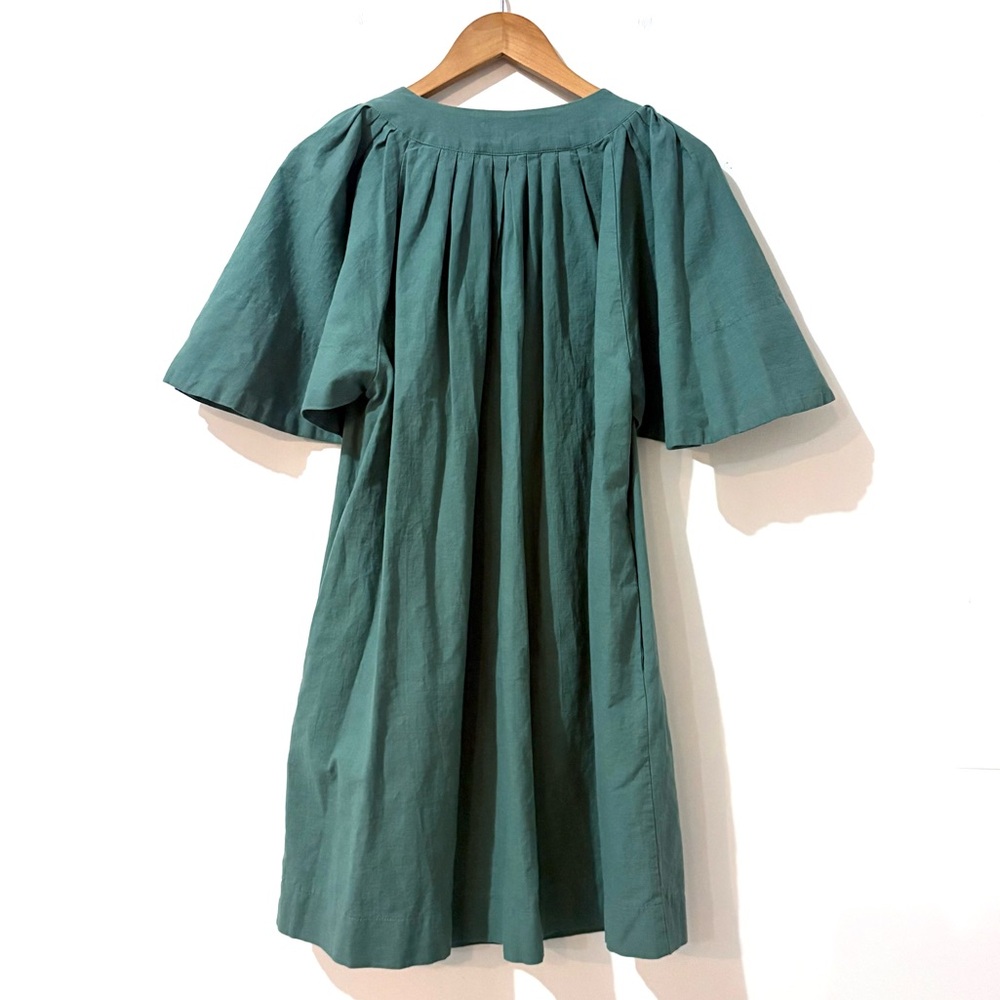 Tuckernuck Pomander Place Cotton Celadon Green Finley Dress w/ Pockets Medium - Picture 3 of 8